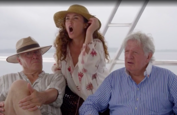 Katja Schuurman en de mannen van Beter Laat Dan Nooit